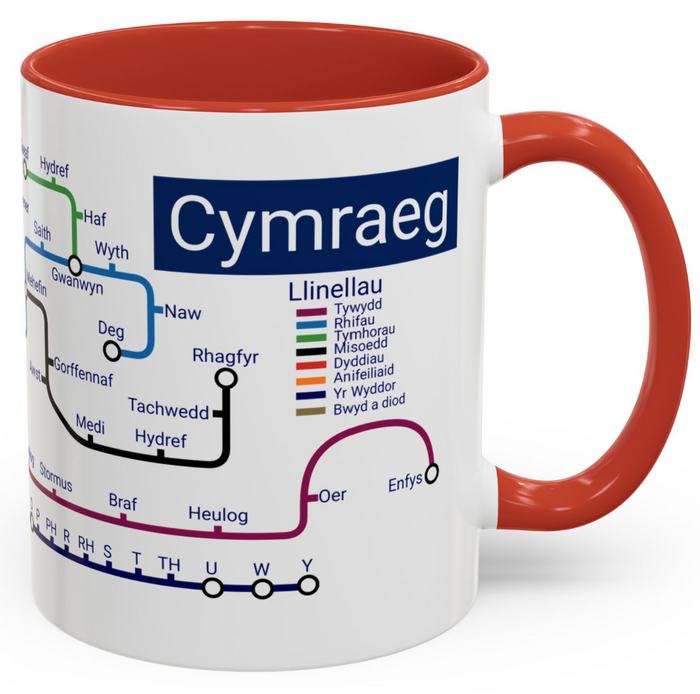 Cymraeg Welsh metro mug
