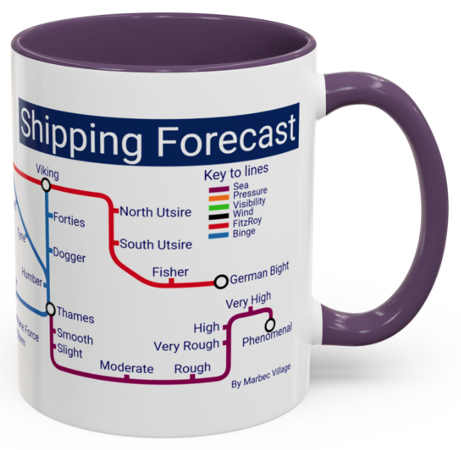 Shipping Forecast metro mug