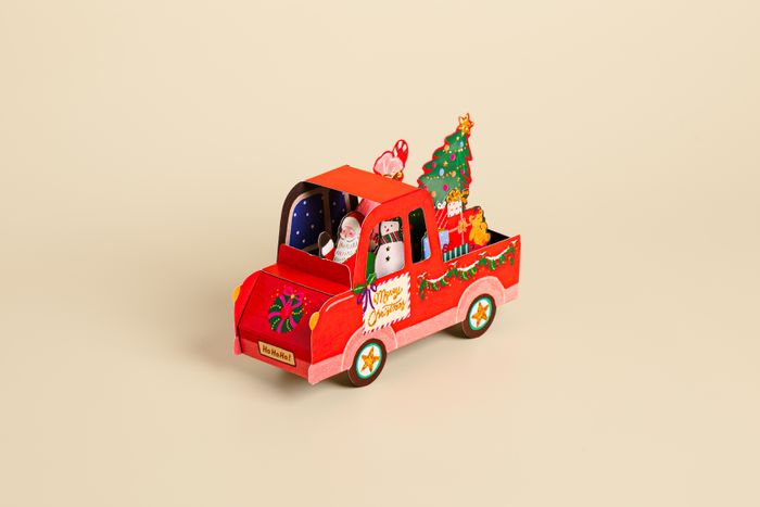 Holiday on Wheels-Pop up card