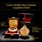 The Dream Chaser Compass in Wooden Box - Graduation Inspirational, Motivational Gift