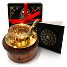 4.1” Brass Sundial Compass – Vintage Timepiece & Navigation Gift