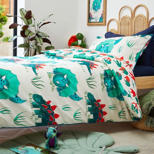Dinosaur Footprints reversible bedding set