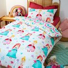 Rainbow princess reversible bedding set
