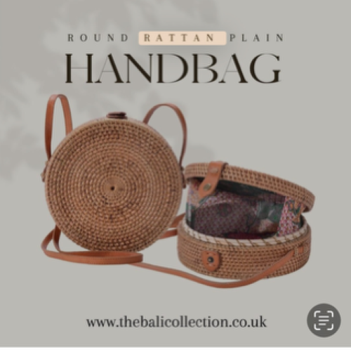 Rattan Round and Heart Shaped Shoulder Bags