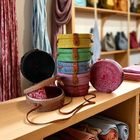 Rattan Round and Heart Shaped Shoulder Bags