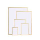 White board with wood frame