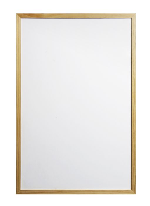 Magnetic white board with wood frame
