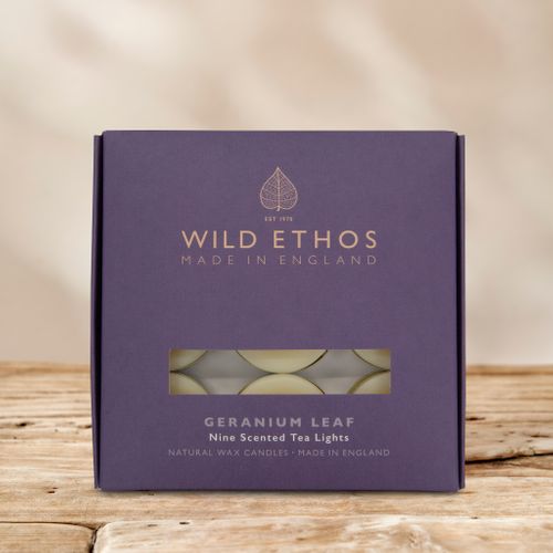 Wild Ethos Geranium Leaf Scented Tealights