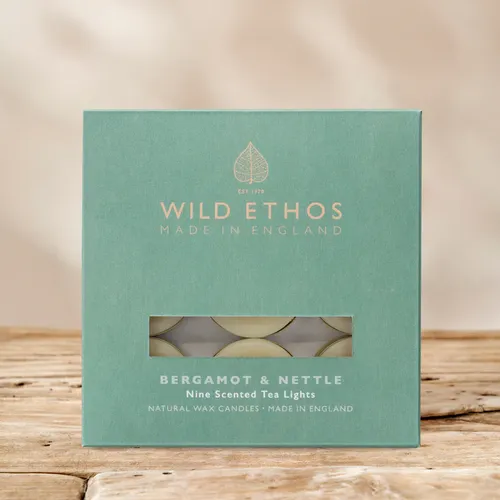 Wild Ethos Bergamot & Nettle Tealights