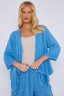 WASHED LINEN WATERFALL SHRUG