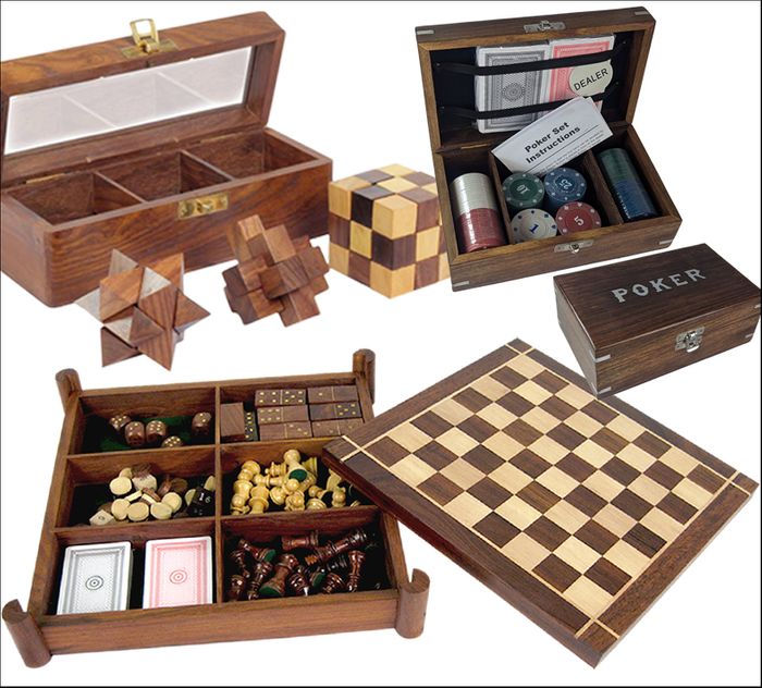 Traditional Hardwood Wooden Games