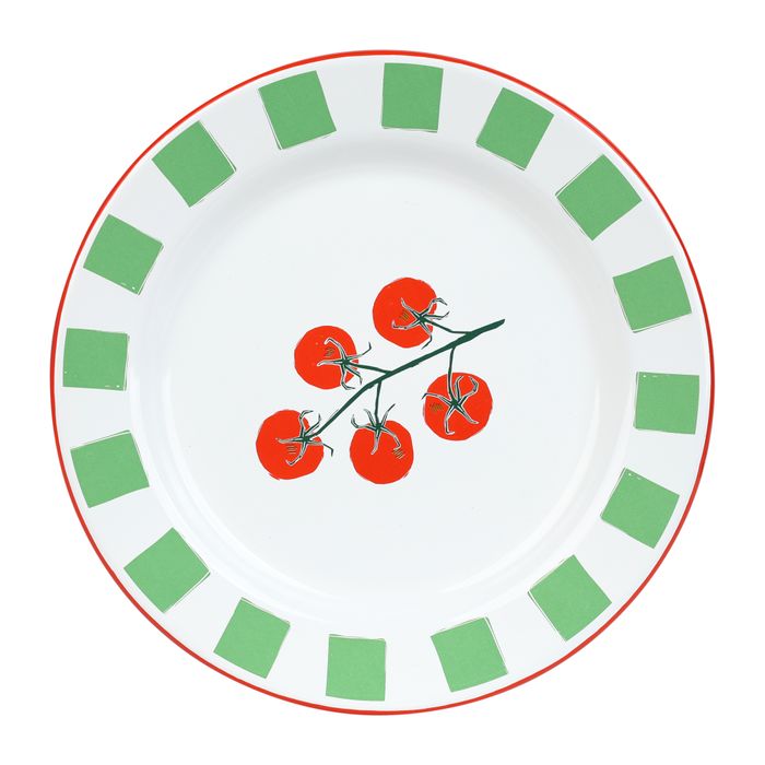 Tomato Enamel Plate