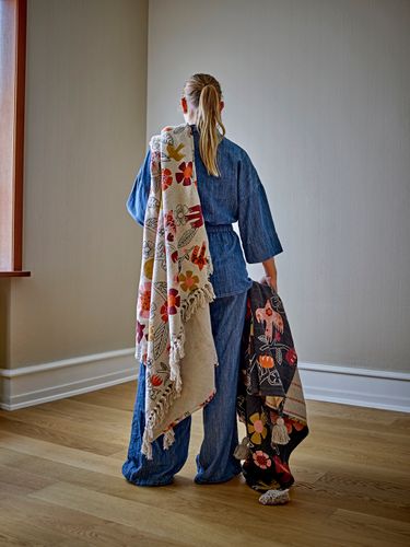 Vivielle Throw, Multi, Recycled Cotton