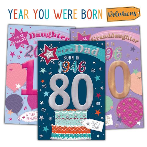 Year You Were Born Birthday Cards