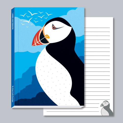 Puffin On The Cliffs A6 Pocket Notebook