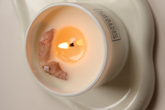 Psychic Sisters Gemstone Candles