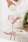 Twist Coloured Glass Gin Balloon Glasses - Set of 2