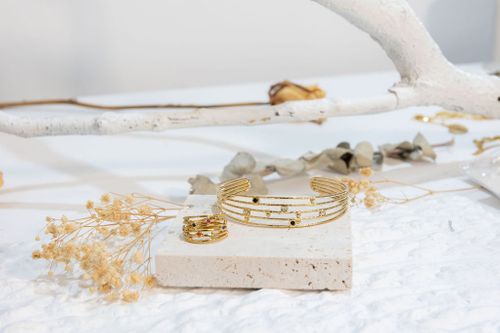 Natural Stone Ring & Bracelet