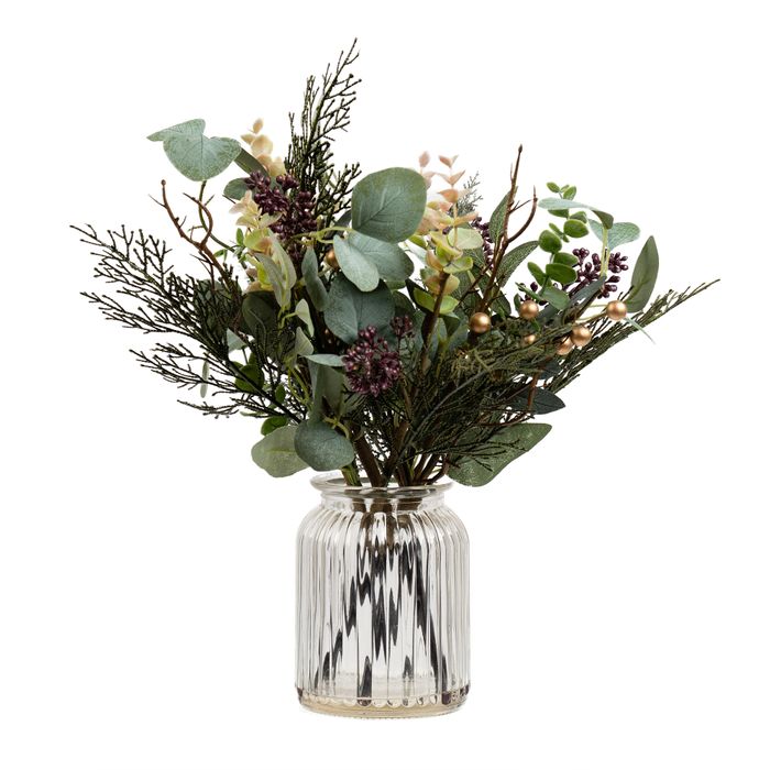 30cm Rustic Eucalyptus Arrangement