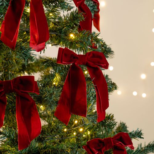 Set 6 Clip on Velvet Bows