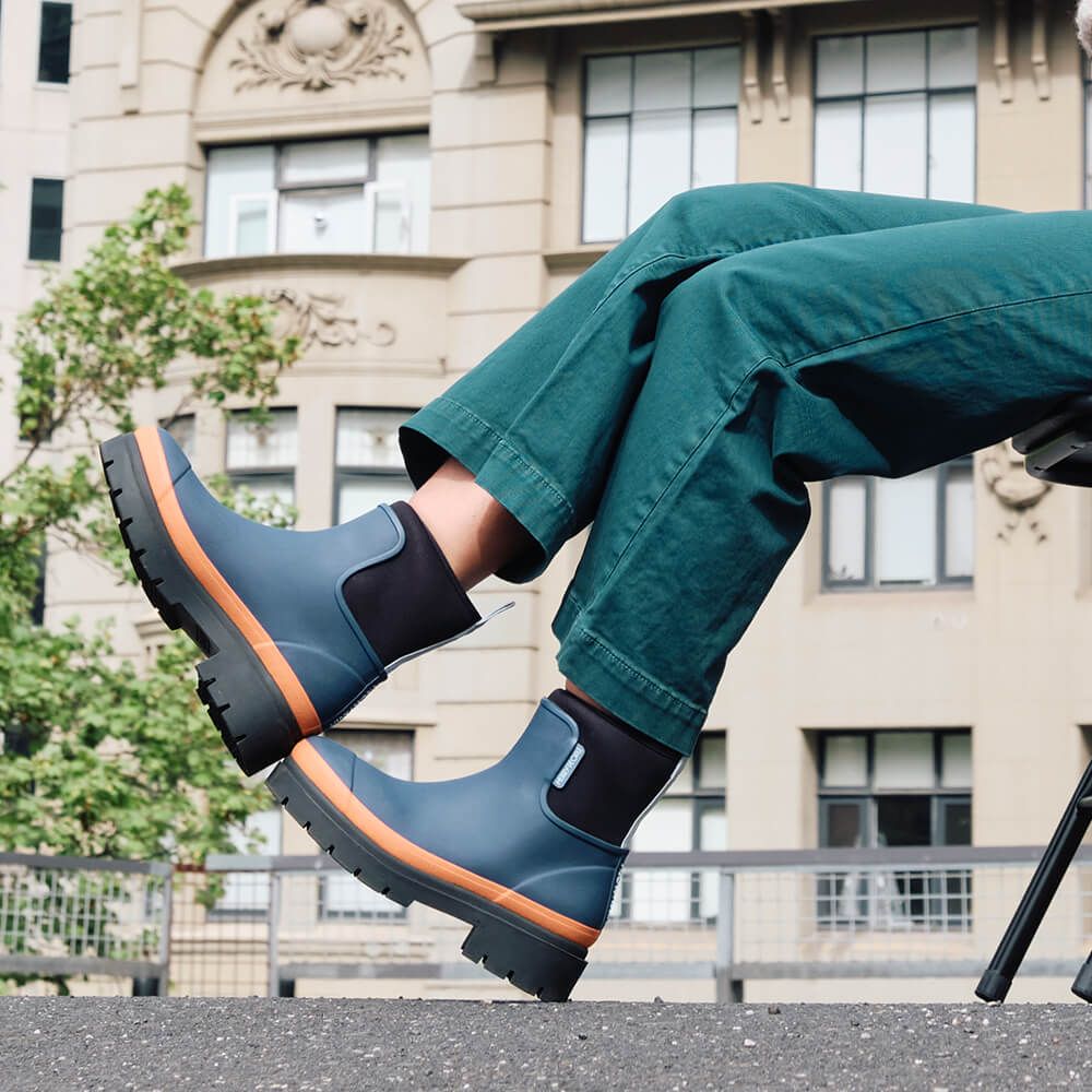 Tully Ankle Wellies // Blueberry
