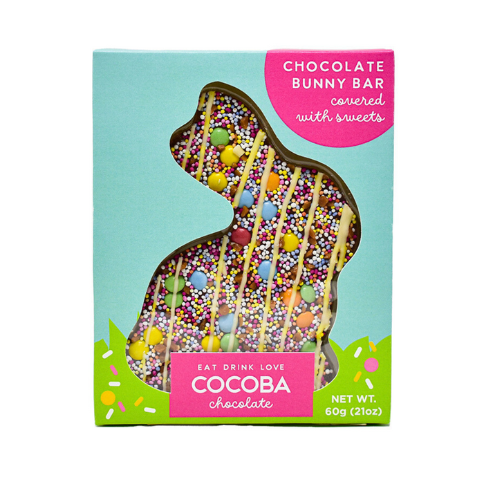 Bunny-shaped, Loaded Bar topped with Candy