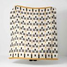 Ian Mankin Checkmate Large Recycled Cotton Blend Throw