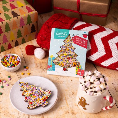 Christmas Tree Loaded Bar with Candy Beans & Sprinkles