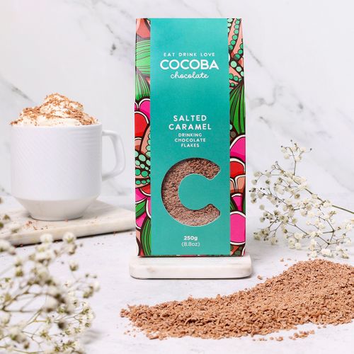 Sea Salt Caramel Drinking Chocolate Flakes