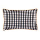 Ian Mankin Suffolk Check Small Piped Cushion