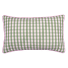 Ian Mankin Suffolk Check Small Piped Cushion