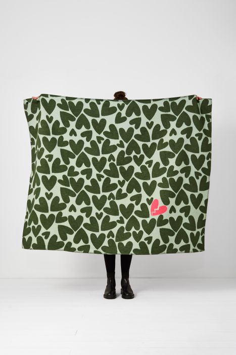 Northern Woven Heartbreaker Standard Recycled Cotton Blend Throw