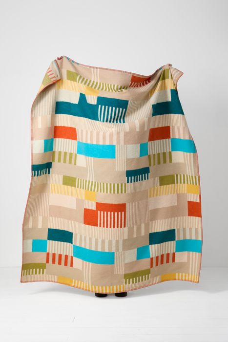 Northern Woven Static Large Recycled Cotton Blend Throw