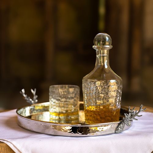 Stag Handled Palace Serving Tray