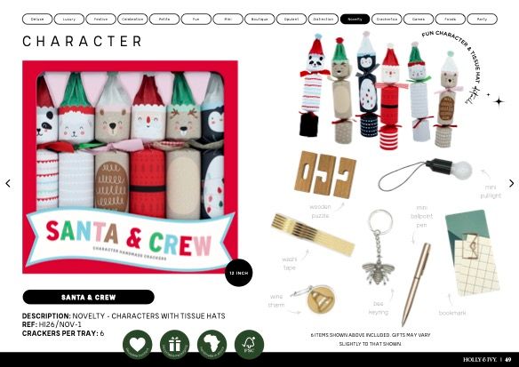 Tissue hat Character Crackers