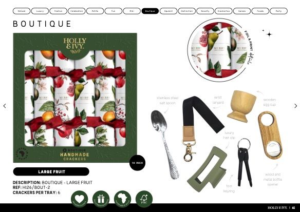 Boutique Christmas Crackers