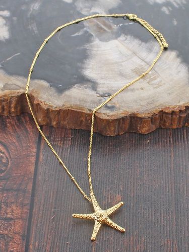 18ct Gold Plate Starfish Necklace