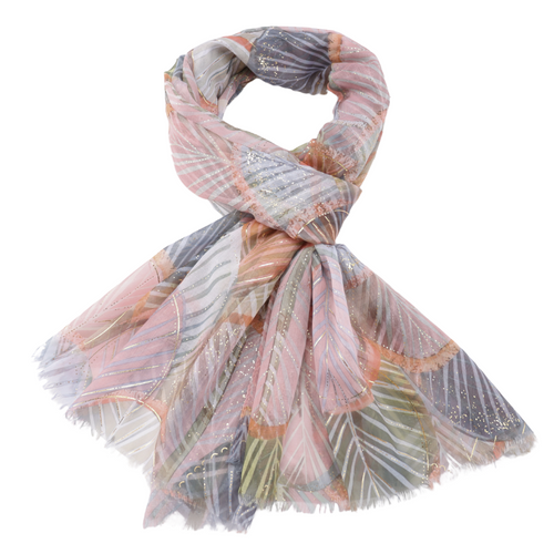 25030 Gold Leaves - Pink