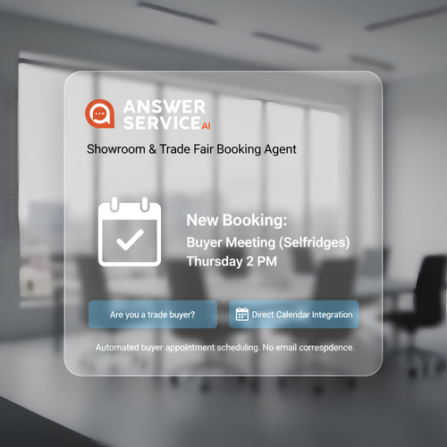 Answer Service Ai: ASAI: Automated Showroom & Event Booking
