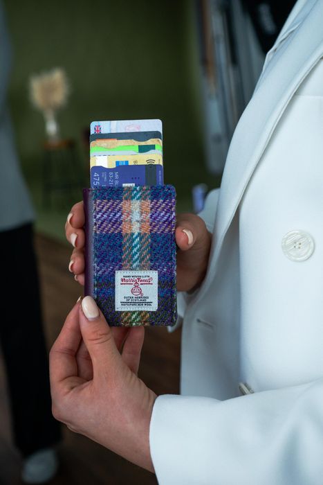 Harris Tweed Pop Up Card Wallet