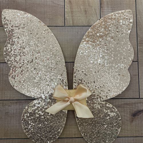 Gold Sequin Butterfly Wings