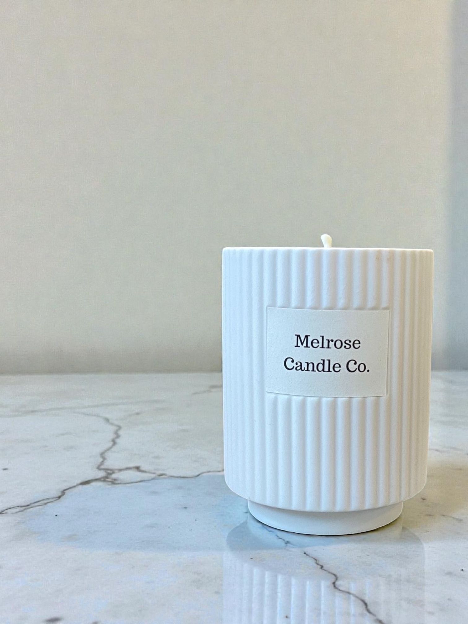 White Ceramic Candle