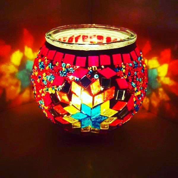 Mosaic Tea Light Holder