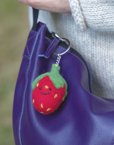 Pure Wool Felt Handmade Key Chain Bag Charms - Fruit & Vegetables
