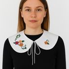 Hand-Embroidered Peter Pan Collar - Bespoke Floral Detachable Neckline - UK Local Shipping No Duty