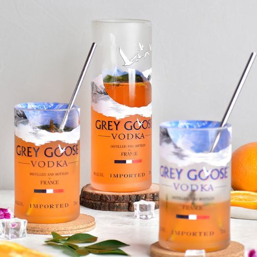 Upcycled Grey Goose Glasses – Premium Vodka Bottle Range