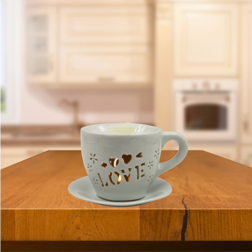 Woodside Home Living Tea Cup & Saucer Wax Melt Warmer - Various Designs