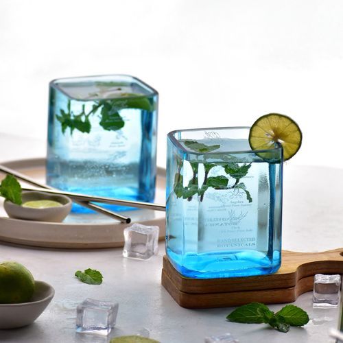 Upcycled Bombay Sapphire Glasses – Signature Blue Collection