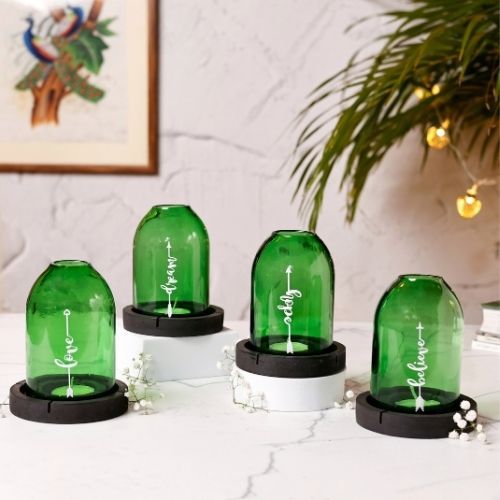 Upcycled Bottle Tea Lights – Word Sets & Iconic Bottle Designs