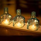 Upcycled Bottle Tea Lights – Word Sets & Iconic Bottle Designs